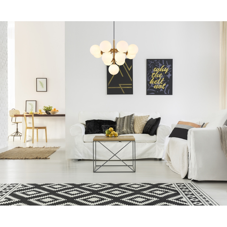 Globo - Żyrandol na lince 13xG9/5W/230V śr. 56 cm złoty