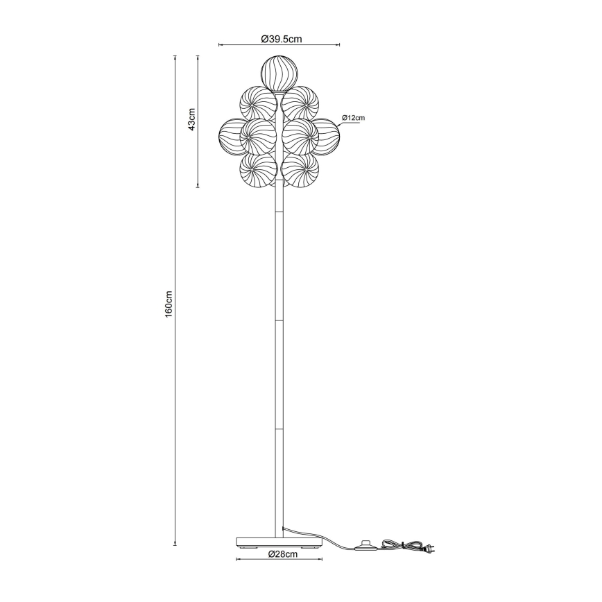 Globo - Lampa stojąca 13xG9/4W/230V
