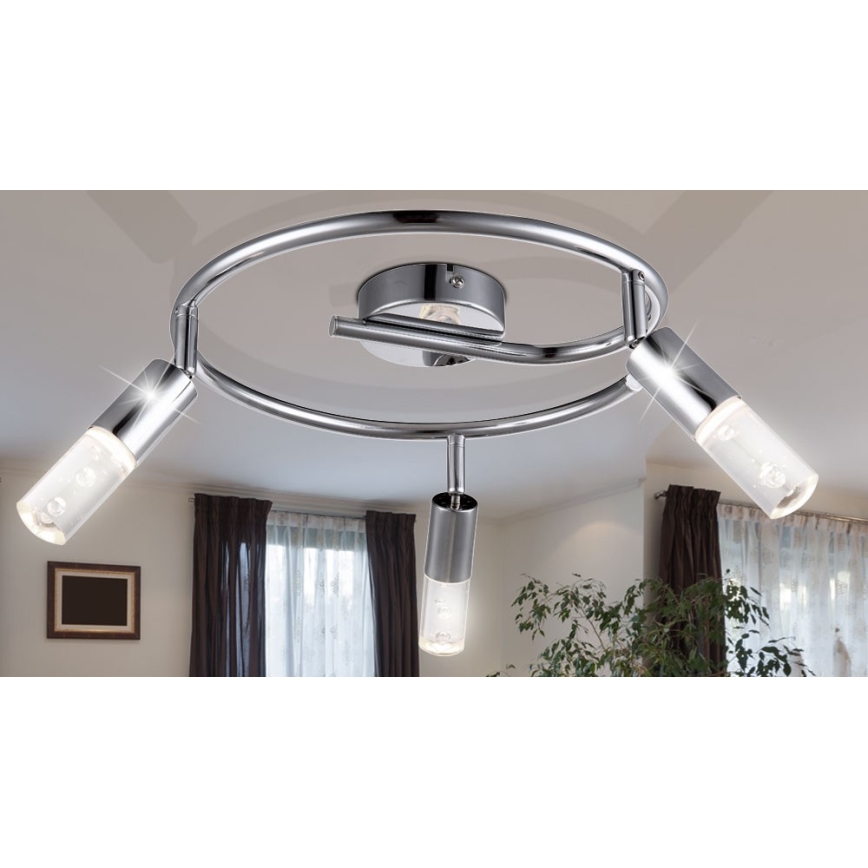 Globo 56199-3 - LED Oświetlenie punktowe PERU 3xLED/4W/230V