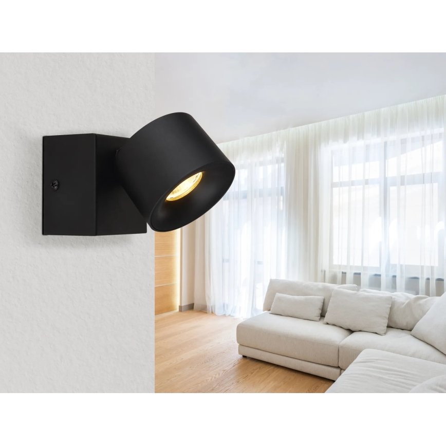Globo - LED Kinkiet punktowy LED/6W/230V czarny