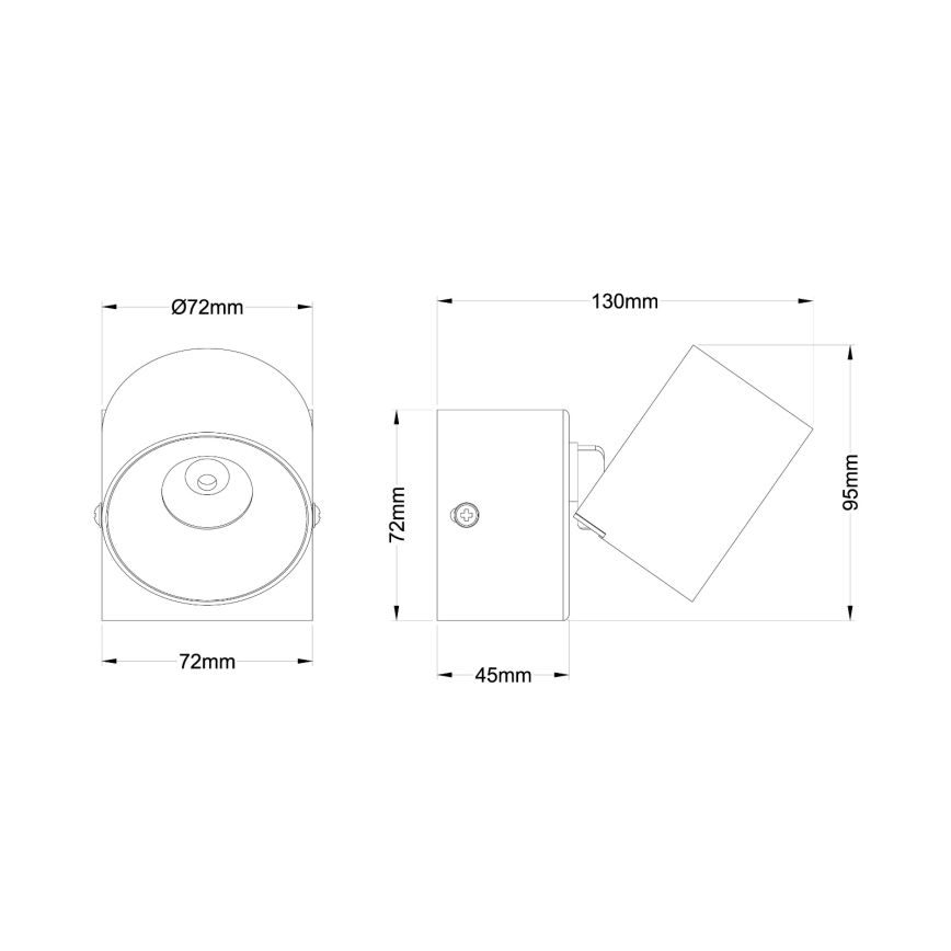 Globo - Kinkiet punktowy LED/6W/230V