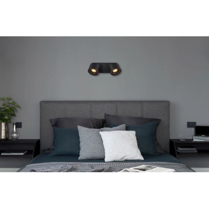 Globo - LED Oświetlenie punktowe 2xLED/6W/230V czarny