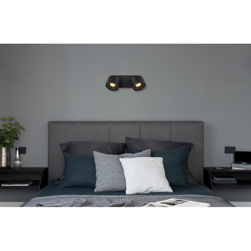 Globo - LED Oświetlenie punktowe 2xLED/6W/230V czarny