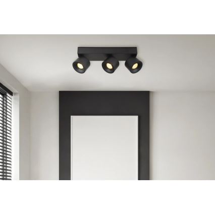 Globo - LED Oświetlenie punktowe 3xLED/6W/230V czarny