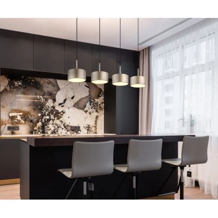 Globo - żyrandol LED na lince LED/40W/230V 3000K mosiądz