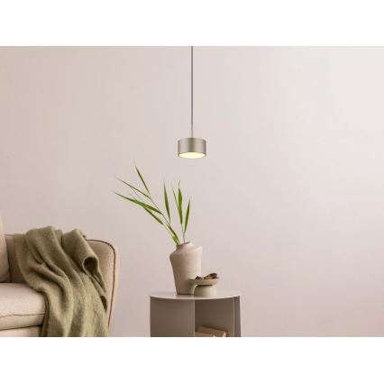 Globo - Lampa wisząca LED na lince LED/12W/230V 3000K śr. 15 cm mosiądz