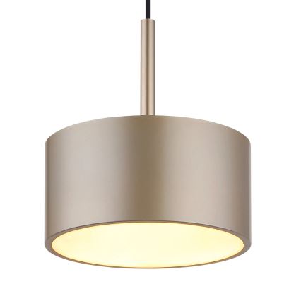 Globo - Lampa wisząca LED na lince LED/12W/230V 3000K śr. 15 cm mosiądz