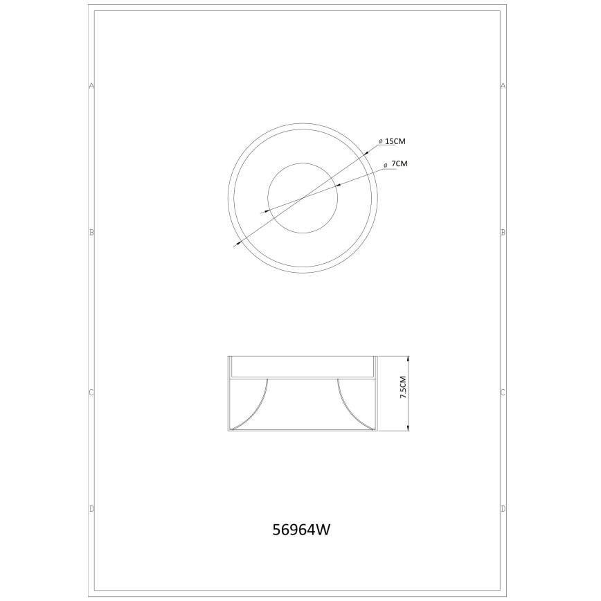 Globo - Lampa sufitowa LED/12W/230V 3000K śr. 15 cm biała