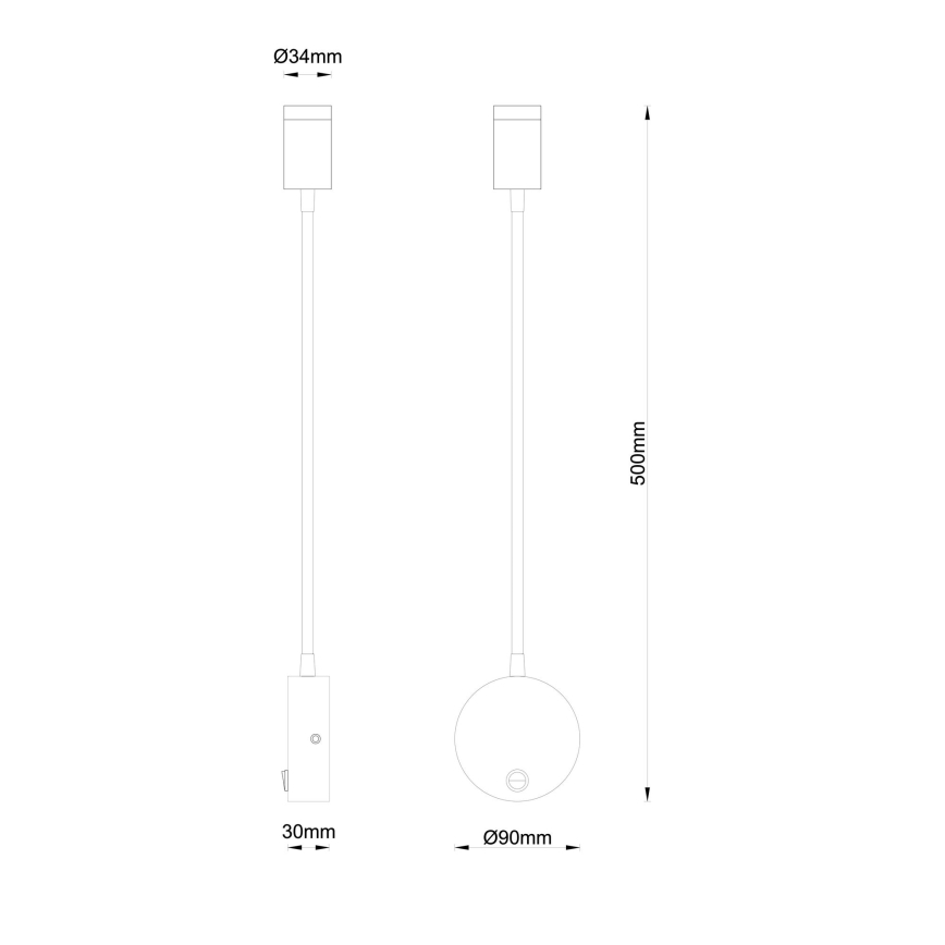 Globo - LED Kinkiet LED/3W/230V
