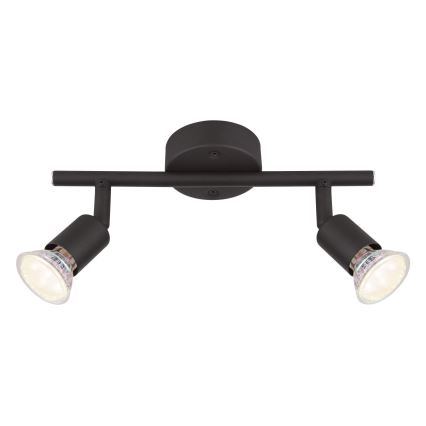 Globo - LED Oświetlenie punktowe 2xGU10/3W/230V czarne