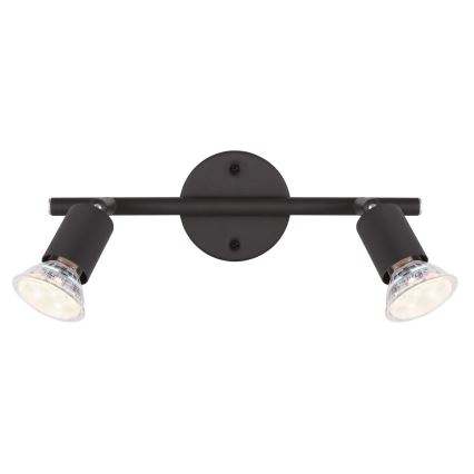 Globo - LED Oświetlenie punktowe 2xGU10/3W/230V czarne