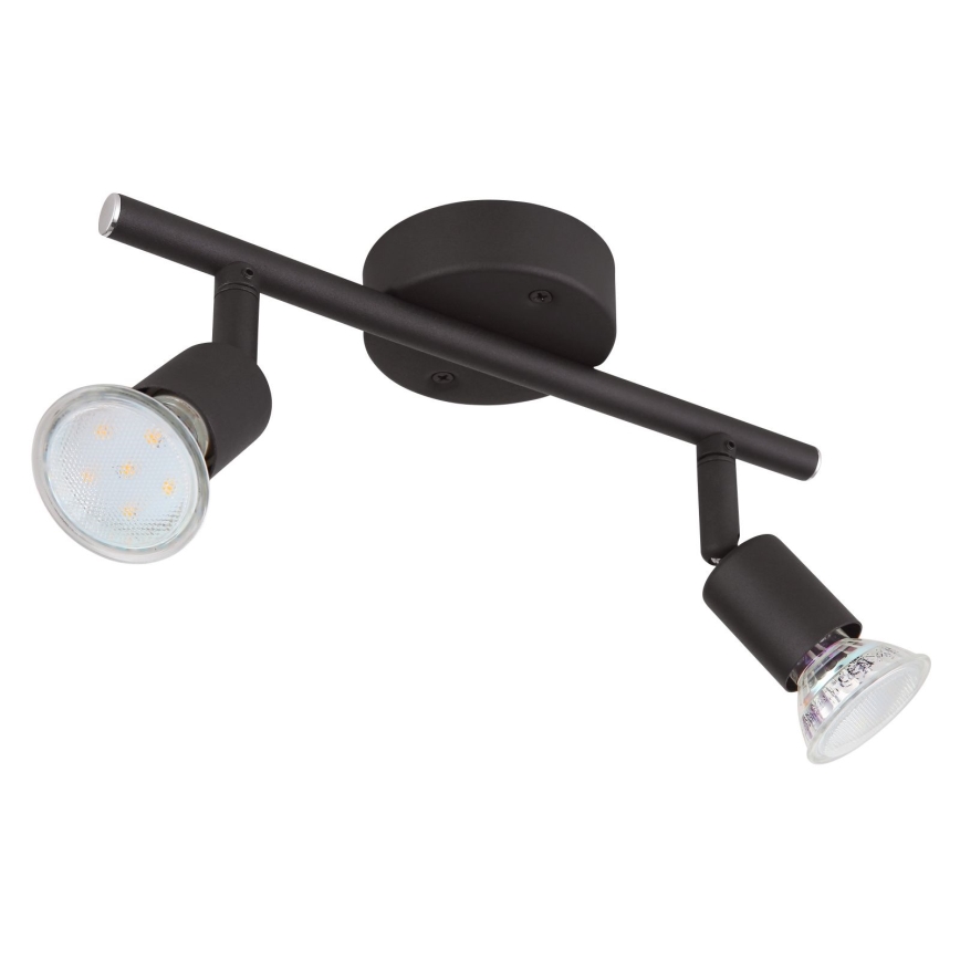 Globo - LED Oświetlenie punktowe 2xGU10/3W/230V czarne