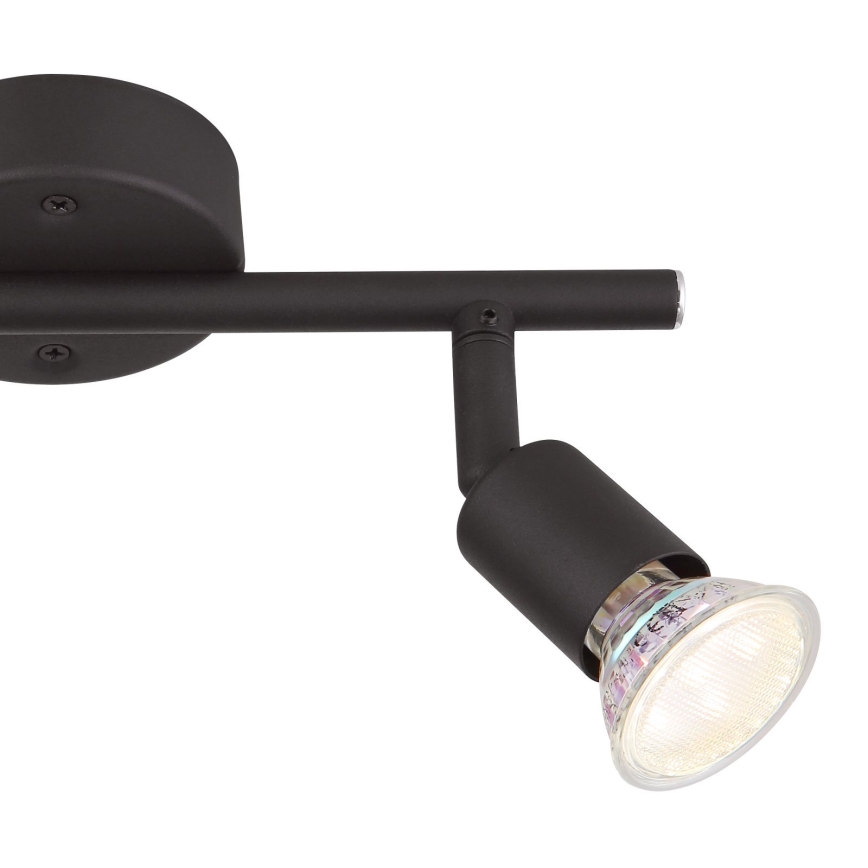 Globo - LED Oświetlenie punktowe 2xGU10/3W/230V czarne