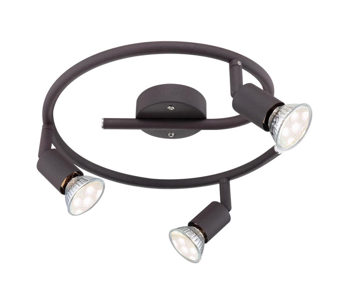 GLOBO 57382-3L - LED Oświetlenie punktowe OLIWA 3xGU10/3W/230V czarne