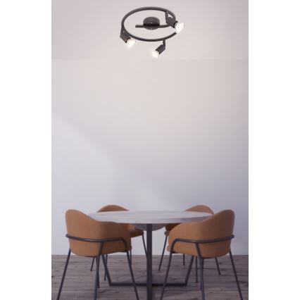 Globo - LED Oświetlenie punktowe 3xGU10/3W/230V czarne