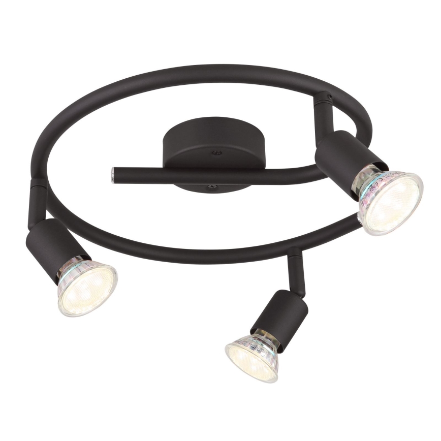 Globo - LED Oświetlenie punktowe 3xGU10/3W/230V czarne