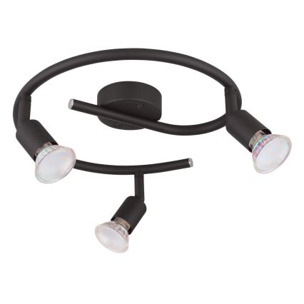 Globo - LED Oświetlenie punktowe 3xGU10/3W/230V czarne