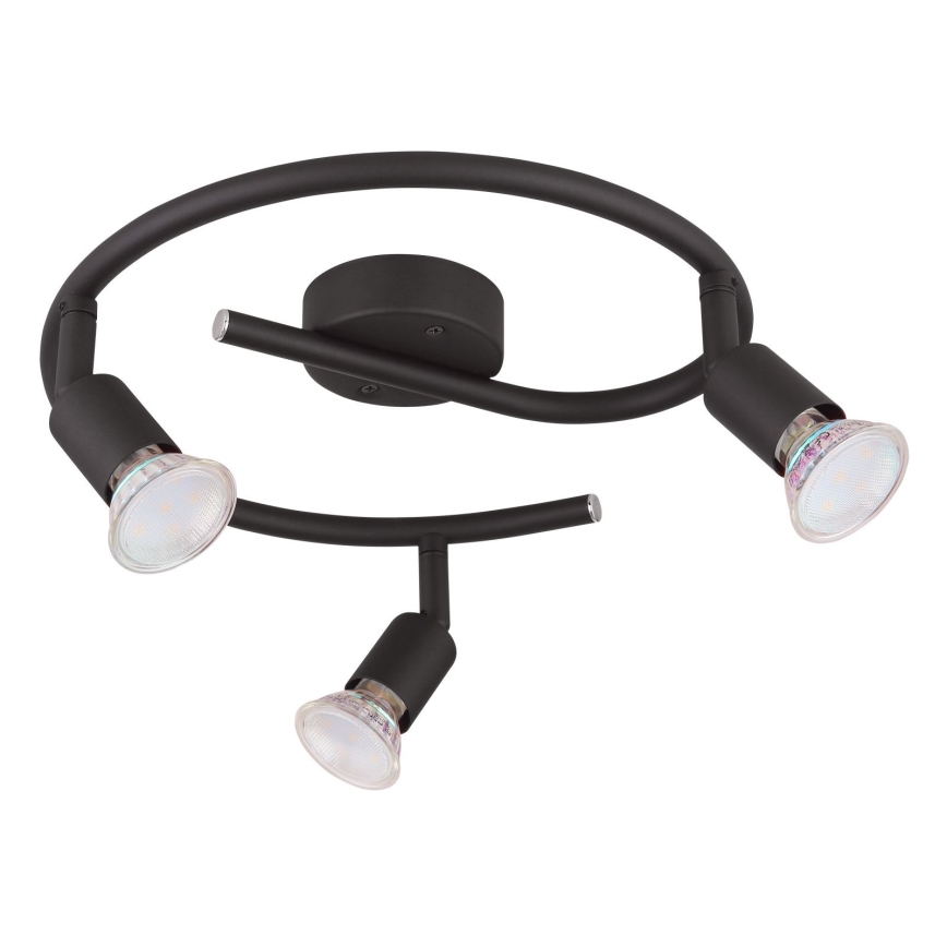 Globo - LED Oświetlenie punktowe 3xGU10/3W/230V czarne