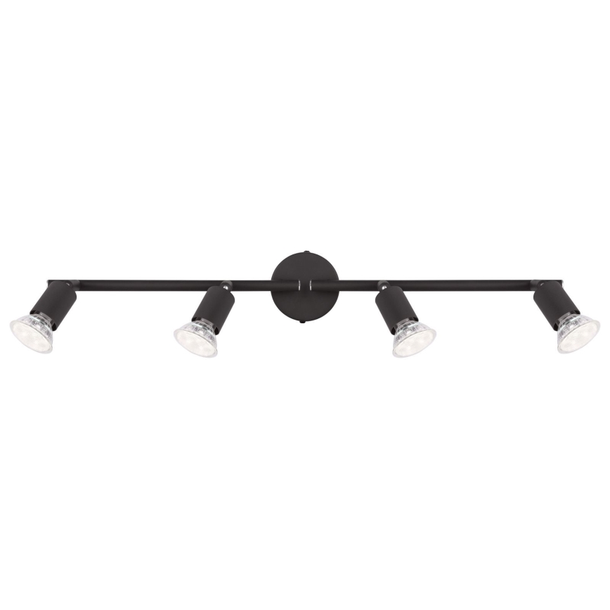 Globo - LED Oświetlenie punktowe 4xGU10/3W/230V czarne
