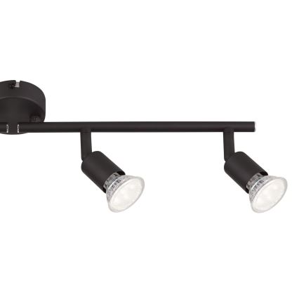 Globo - LED Oświetlenie punktowe 4xGU10/3W/230V czarne