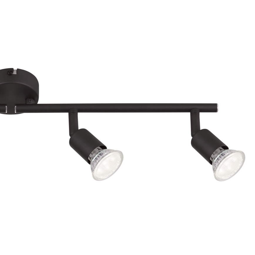 Globo - LED Oświetlenie punktowe 4xGU10/3W/230V czarne