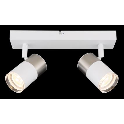 Globo - Oświetlenie punktowe 2xGU10/25W/230V biały/matowy chrom