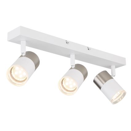 Globo - Oświetlenie punktowe 3xGU10/25W/230V biały/matowy chrom