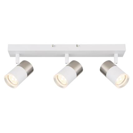 Globo - Oświetlenie punktowe 3xGU10/25W/230V biały/matowy chrom