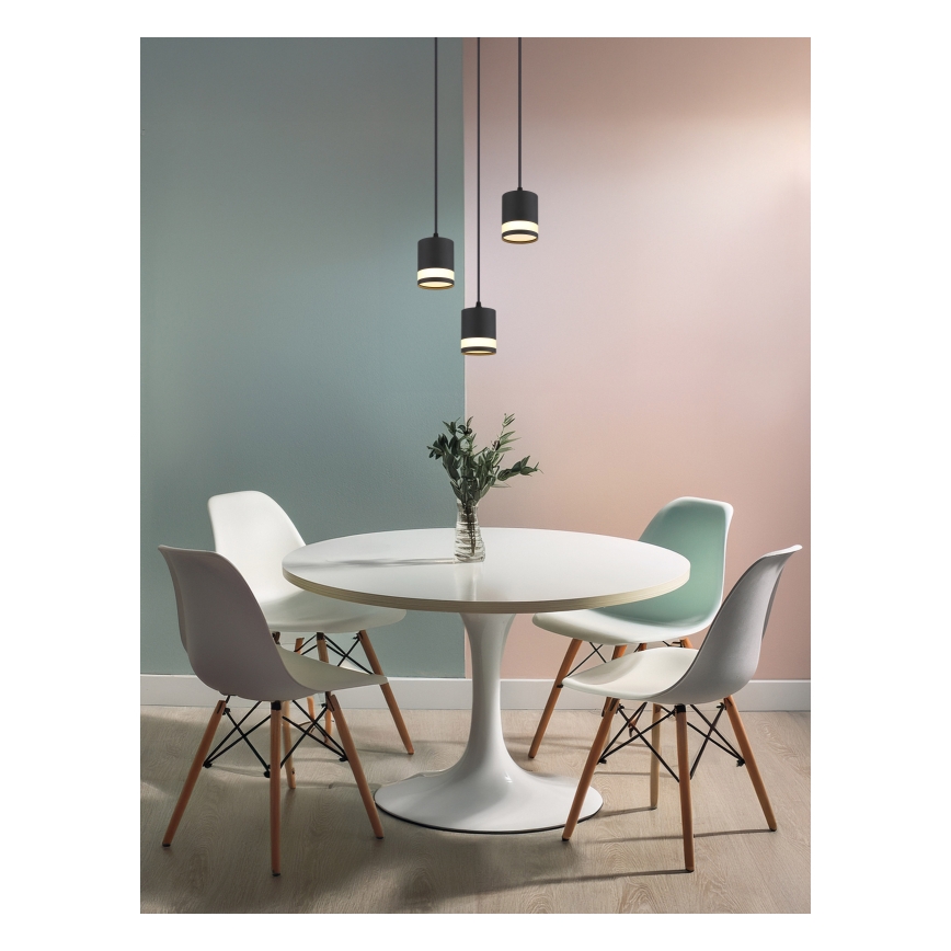 Globo - LED Żyrandol na lince 3xGX53/7W/230V 3000K czarny