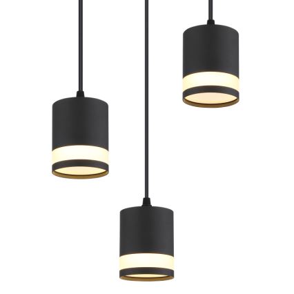 Globo - LED Żyrandol na lince 3xGX53/7W/230V 3000K czarny