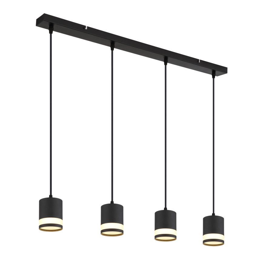 Globo - LED Żyrandol na lince 4xGX53/7W/230V 3000K czarny