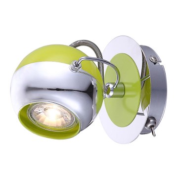 Globo 57886-1 - LED Kinkiet punktowy HULK 1xGU10/5W/230V zielona Globo 57886-1 - LED Kinkiet punktowy HULK 1xGU10/5W/230V zielona