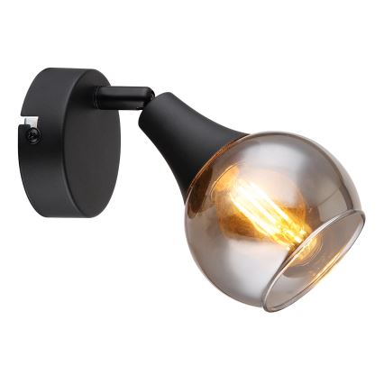 Globo - Kinkiet punktowy 1xE14/40W/230V czarny