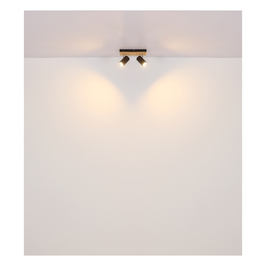 Globo - Oświetlenie punktowe 2xGU10/25W/230V czarny