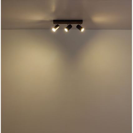 Globo - Oświetlenie punktowe 3xGU10/25W/230V czarny