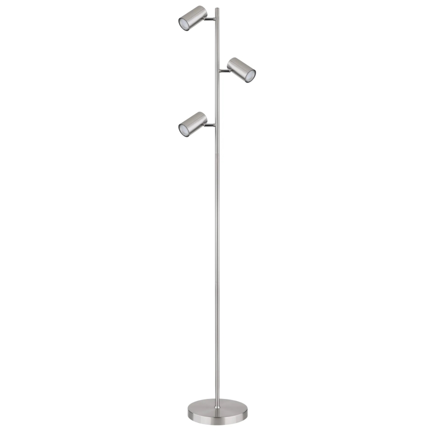 Globo - Lampa podłogowa 3xGU10/5W/230V matowy chrom
