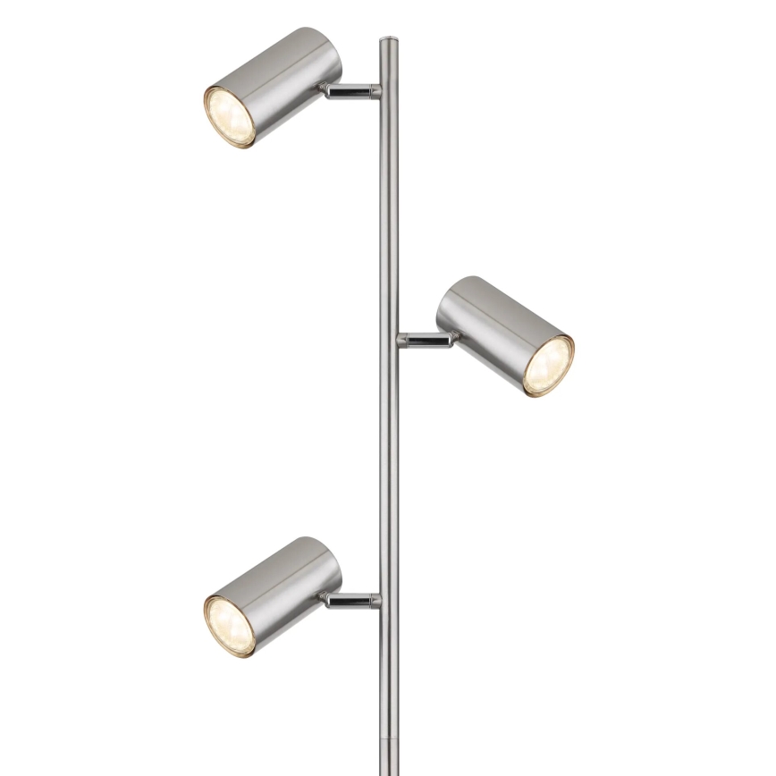 Globo - Lampa podłogowa 3xGU10/5W/230V matowy chrom
