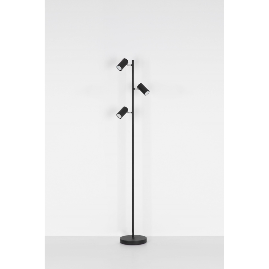 Globo - Lampa podłogowa 3xGU10/5W/230V czarna