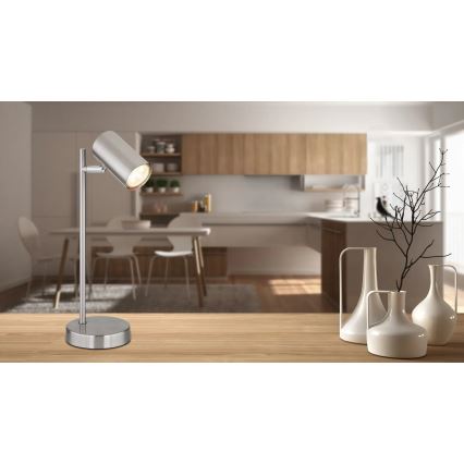 Globo - Lampa stołowa 1xGU10/5W/230V matowy chrom