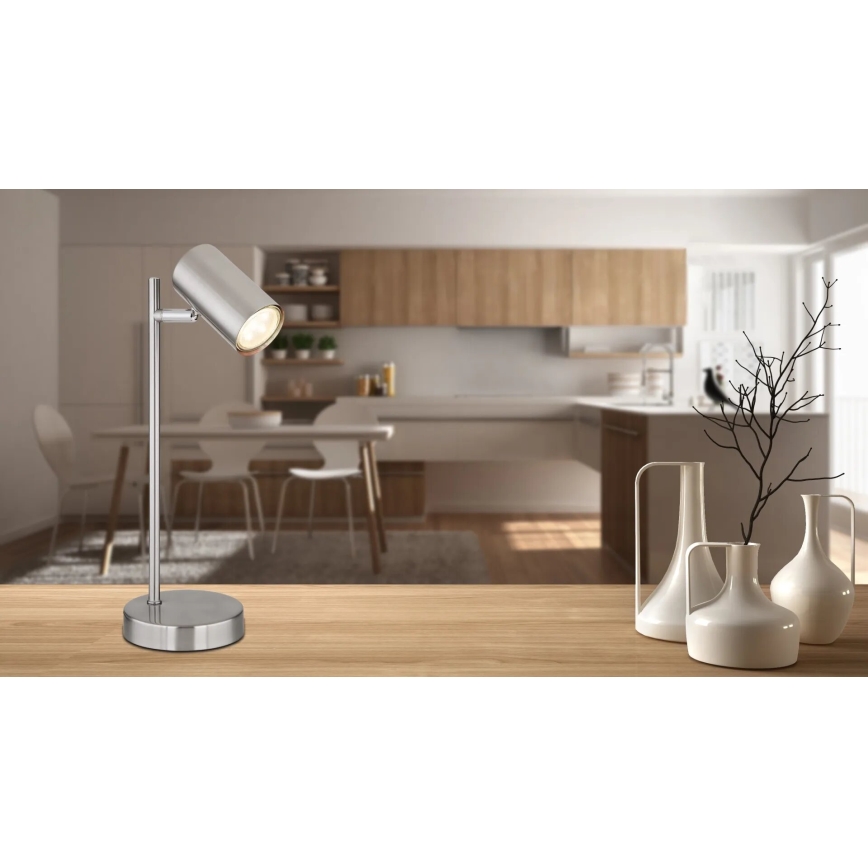 Globo - Lampa stołowa 1xGU10/5W/230V matowy chrom