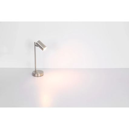 Globo - Lampa stołowa 1xGU10/5W/230V matowy chrom