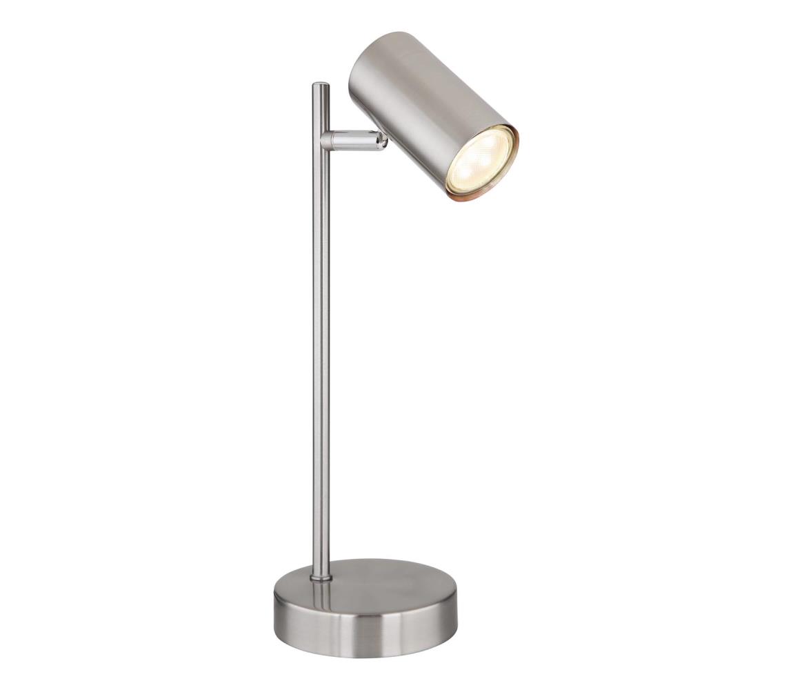 Globo 57910T - Lampa stołowa ROBBY 1xGU10/5W/230V matowy chrom