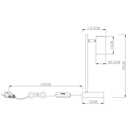 Globo - Lampa stołowa 1xGU10/5W/230V