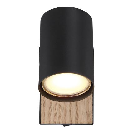 Globo - Kinkiet punktowy 1xGU10/25W/230V czarny/brązowy