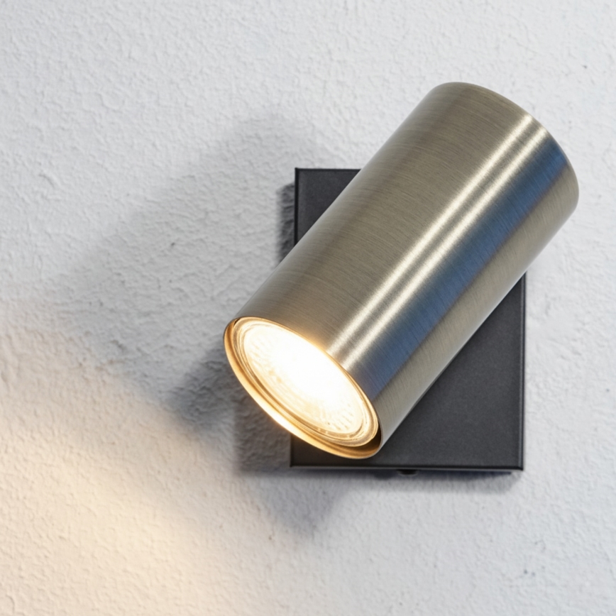 Globo - Kinkiet punktowy 1xGU10/25W/230V czarny/mosiądz