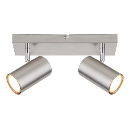 Globo - Oświetlenie punktowe 2xGU10/25W/230V matowy chrom