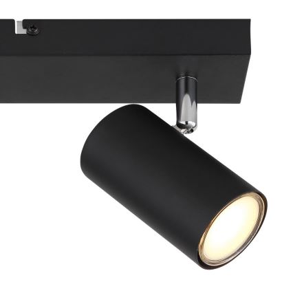 Globo - Oprawa punktowa 2xGU10/35W/230V czarna