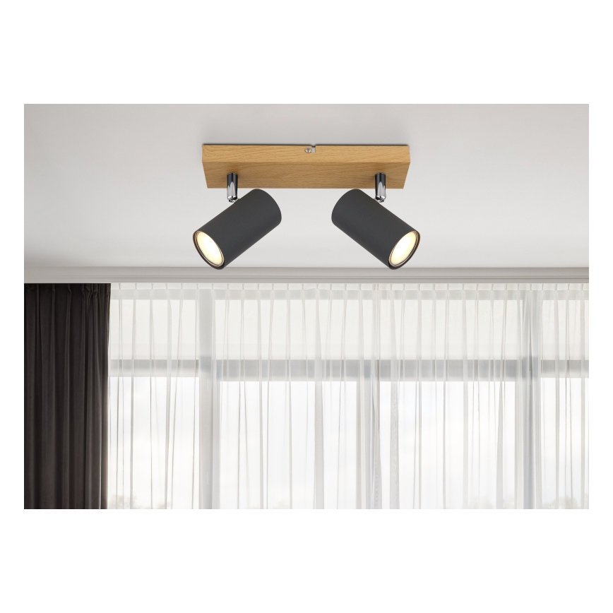 Globo - Oświetlenie punktowe 2xGU10/35W/230V szary/brązowy