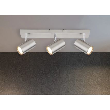 Globo - Oświetlenie punktowe 3xGU10/25W/230V matowy chrom