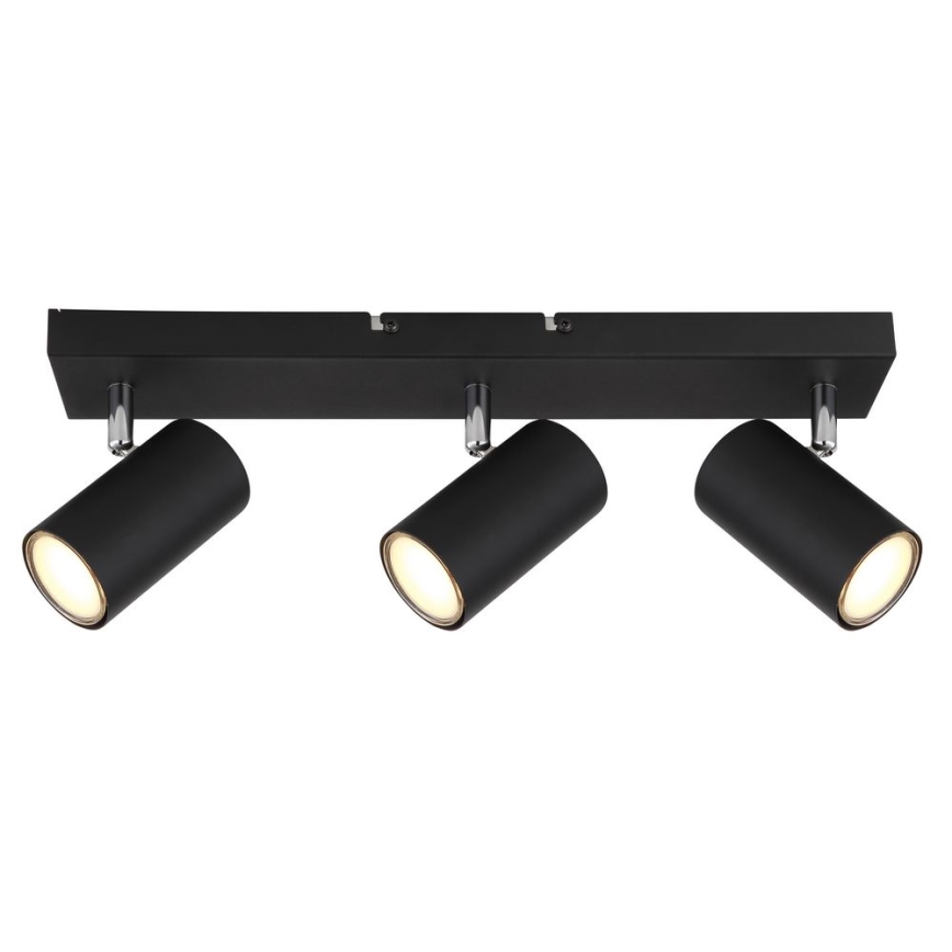 Globo - Lampa punktowa 3xGU10/35W/230V czarna